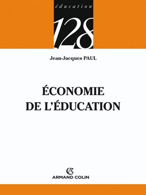 cover image of Économie de l'éducation